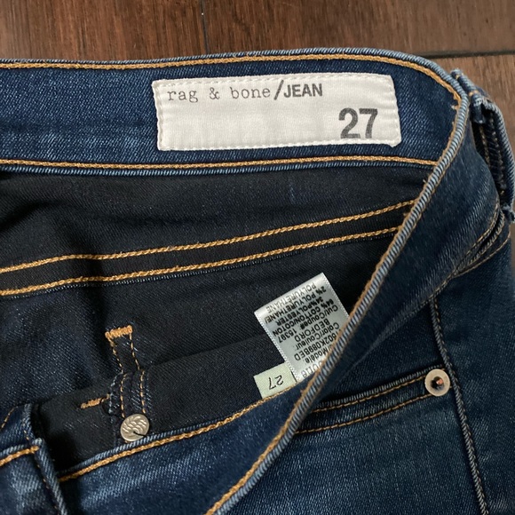 Rag & Bone Dark Wash Jeans Size 27 - Picture 3 of 6